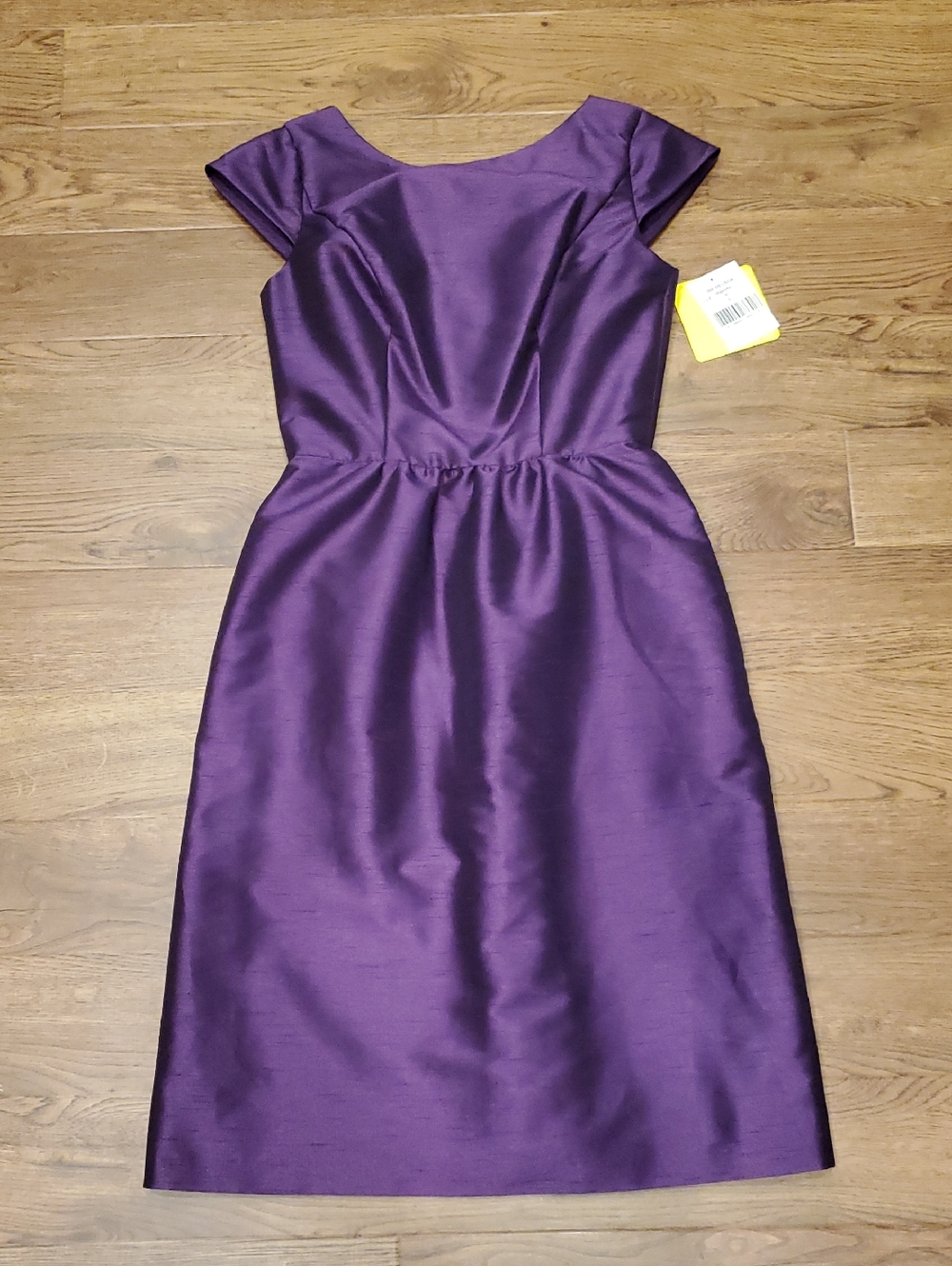 Alfred Sung Cap Sleeve Cocktail Dress D568 Majestic Purple NWT Womens Size 0
